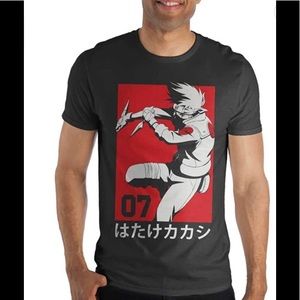 Naruto Kakashi Hatake Team 07 Manga Men's Black T-Shirt Tee Shirt Sz XL (46/48)